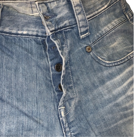 G Star Raw Radar Low Jeans Men 30x32 Contrast Stitch Straight Grunge Distressed - Picture 4 of 8